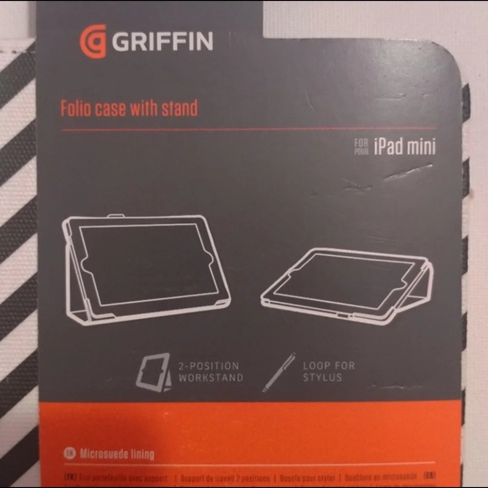 NWT iPad Mini Case Chevron & Neon Green